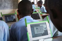 One Laptop per Child at Kagugu Primary School, Kigali, Rwanda-19Sept2009.jpg