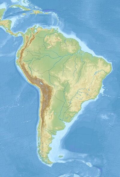 South American land mammal age is located in South America