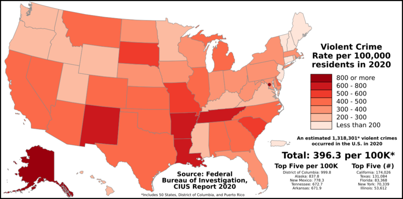 File:Violent Crime Rate by U.S. state.svg