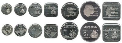 Aruban money coins before 2005.jpg