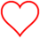 Red-outline heart icon