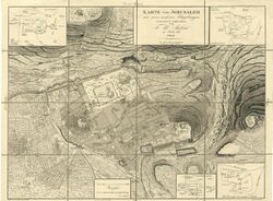 A detailed map of Jerusalem from the 19th century