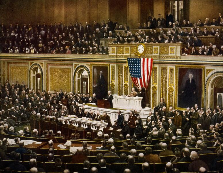 File:President Woodrow Wilson asking Congress to declare war on Germany, 2 April 1917.jpg