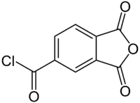 Structural formula of trimellitic anhydride chloride