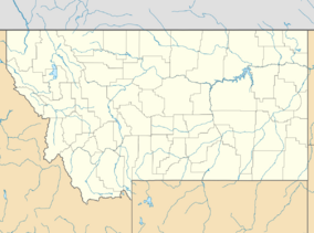 Map showing the location of Lake Missoula
