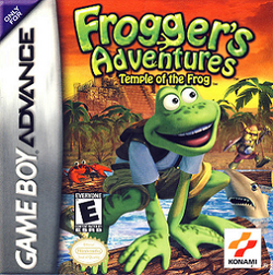 Box art for Frogger's Adventures