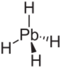 Skeletal formula of plumbane