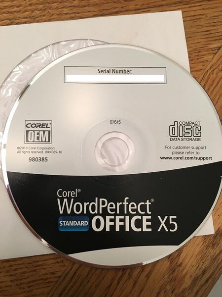 File:Corel WordPerfect Office X5 Standard CD.jpg