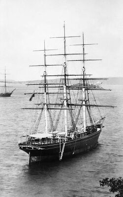 Cutty Sark - waiting in Sydney Harbour for the new season's wool.jpg