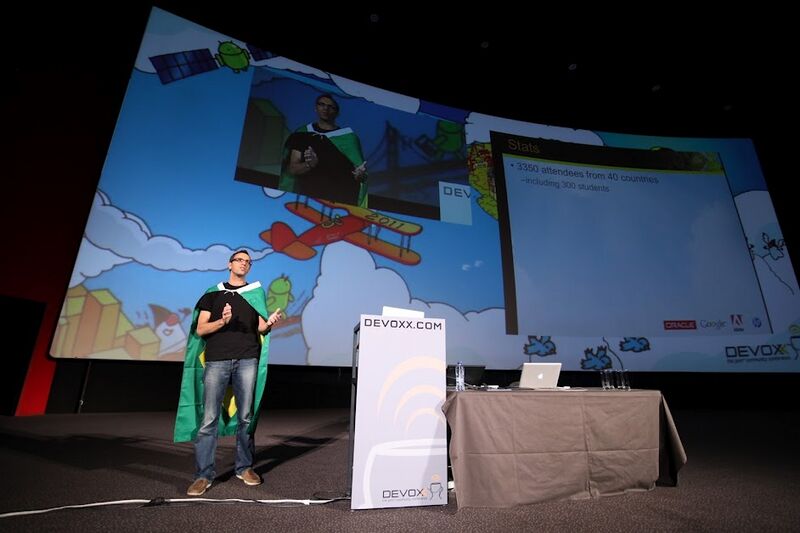 File:Devoxx 2011 keynote by Stephan Janssen with flag.JPG