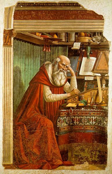 File:Domenico Ghirlandaio - St Jerome in his study.jpg
