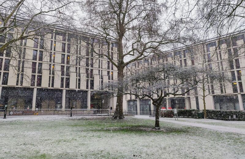File:Eastside and Southside Halls, Prince's Gardens in snow.jpg