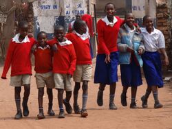 Schoolchildren Emerge from Classes - Kabale - Southwestern Rwanda.jpg