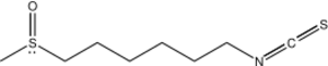 6-(Methylsulfinyl)hexyl isothiocyanate.svg