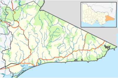 Australia Victoria East Gippsland Shire location map.svg