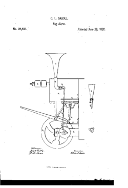 CL Daboll 1860 Fog Alarm patent.png