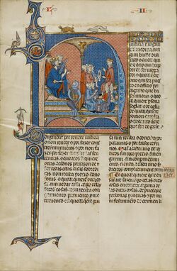 Initial N- James I of Aragon Overseeing a Court of Law - Google Art Project.jpg