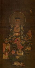 Ksitigarbha Triad (private collection in Korea).jpg