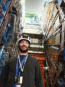 Edward Karavakis at the ATLAS experimental cavern at CERN.jpg