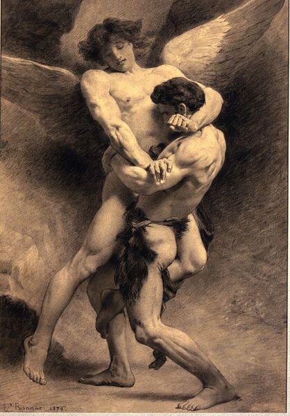 File:Jacob Wrestling with the Angel by Leon Bonnat.jpg