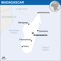 Madagascar - Location Map (2013) - MDG - UNOCHA.svg