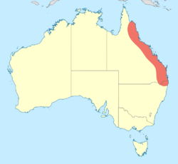 Micromidia atrifrons distribution map.svg