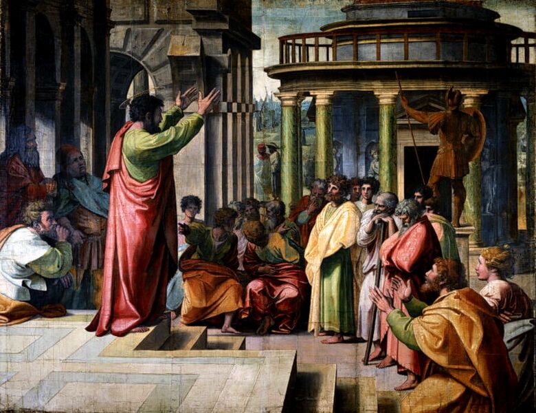 File:V&A - Raphael, St Paul Preaching in Athens (1515).jpg