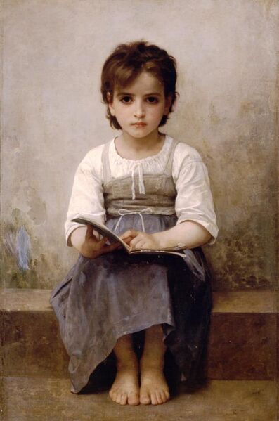 File:William-Adolphe Bouguereau (1825-1905) - The Difficult Lesson (1884).jpg
