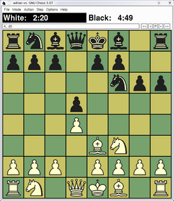 GNU Chess 5.0.7 on Xboard 4.2.7