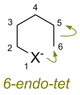 Baldwin rules for ring closure - 6-endo-tet cyclization.png