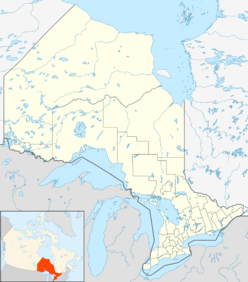 Charity Shoal crater is located in Ontario