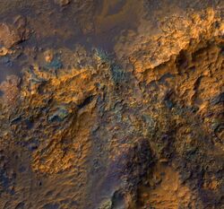 Bedrock in Luki Crater in the Southern highlands.jpg