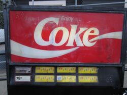 Coke machine on E. John St. in Capitol Hill, Seattle (2014).JPG