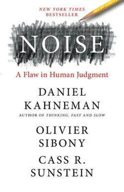 Front cover showing a pencil, the "Noise" title, and the names of the authors