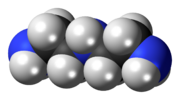 Spacefill model of diethylenetriamine