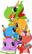 Konqi and other mascots