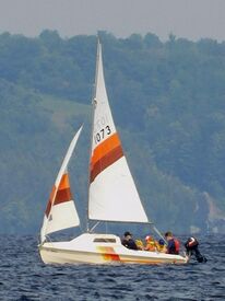 Mistral 16 sailboat sail number 1073 4909.jpg