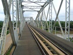 Railway bridge at Dimbokro