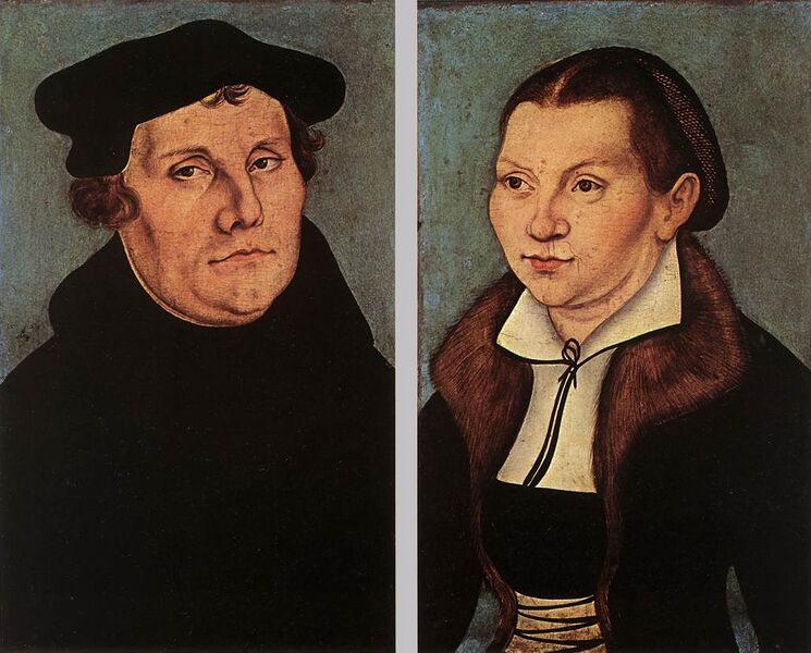 File:Workshop Lucas Cranach d.Ä. - Doppelporträt Martin Luther u. Katharina Bora (Uffizien).jpg