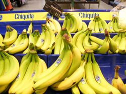 Chiquita bananas in a store
