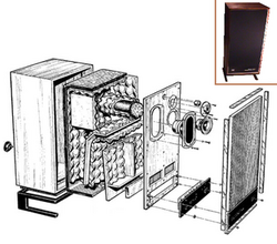 Cutaway design diagram of a transmission line speaker (IMF Reference Standard Professional Monitor by John Wright).png