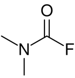 Dimethylcarbamoyl fluoride.svg