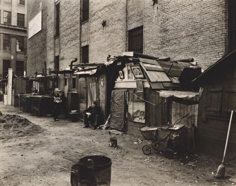 File:Huts and unemployed, West Houston and Mercer St., Manhattan (NYPL b13668355-482853).jpg