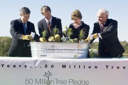 Laura Busch during a ceremony for the Enterprise 50 Million Tree Pledge in St. Louis, Missouri.jpg