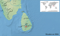 Ramanella palmata map-fr.svg