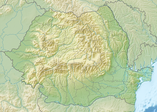 Map of Romania with Seven Wonders sites