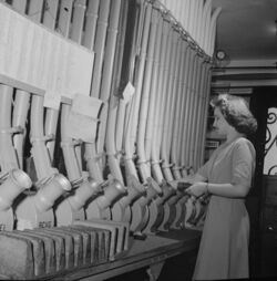 Washington, D.C. Miss Helen Ringwald works with the pneumatic tubes.jpg