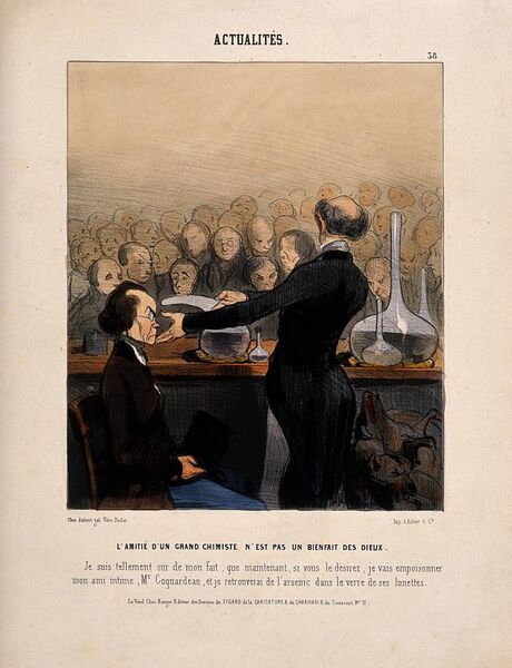 File:A chemist gives a demonstration involving arsenic Wellcome V0011761.jpg