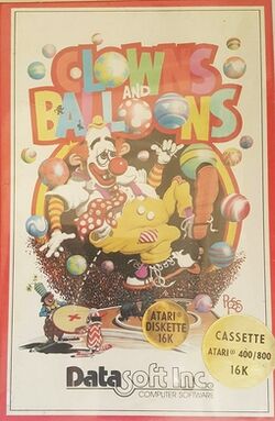Clowns and Baloons Atari 8 bit front cover.jpg