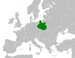 Poland within Europe in 1190.